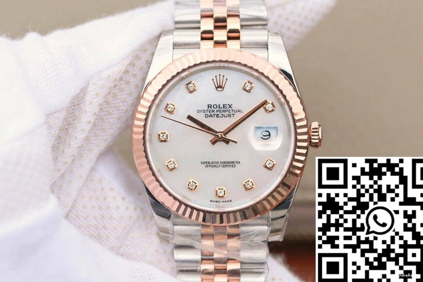 Dial Datejust EW M126331-0014 Mother-Of-Pearl White Factory Rolex 0115